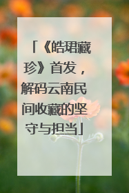 《皓珺藏珍》首发，解码云南民间收藏的坚守与担当