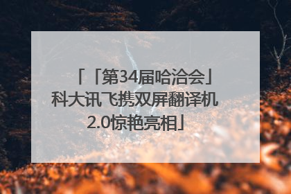 「第34届哈洽会」科大讯飞携双屏翻译机2.0惊艳亮相