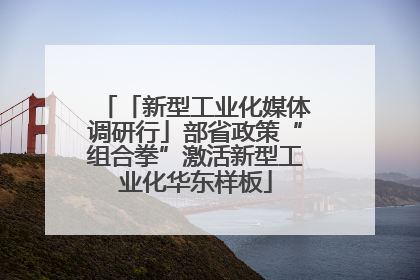 「新型工业化媒体调研行」部省政策“组合拳”激活新型工业化华东样板