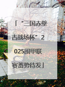 “三国赤壁古战场杯”2025围甲联赛蓄势待发