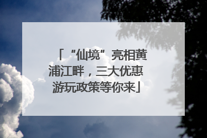 “仙境”亮相黄浦江畔，三大优惠游玩政策等你来