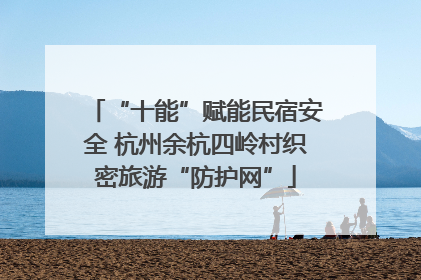 “十能”赋能民宿安全 杭州余杭四岭村织密旅游“防护网”