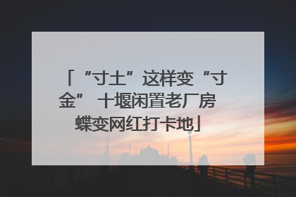 “寸土”这样变“寸金” 十堰闲置老厂房蝶变网红打卡地