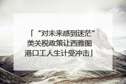 “对未来感到迷茫” 美关税政策让西雅图港口工人生计受冲击
