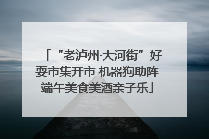 “老泸州·大河街”好耍市集开市 机器狗助阵端午美食美酒亲子乐