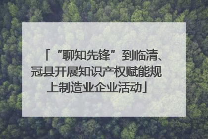 “聊知先锋”到临清、冠县开展知识产权赋能规上制造业企业活动