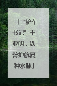 “铲车书记”王亚明：铁臂护航夏种水脉