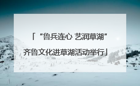 “鲁兵连心 艺润草湖”齐鲁文化进草湖活动举行