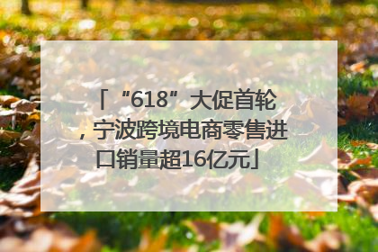 “618”大促首轮，宁波跨境电商零售进口销量超16亿元