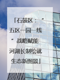 石鼓区：“五区一园一线”战略赋能 河湖长制绘就生态新图景