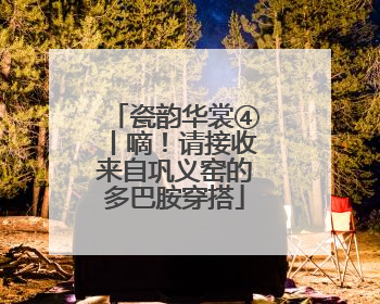 瓷韵华裳④丨嘀！请接收来自巩义窑的多巴胺穿搭