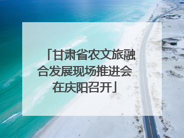 甘肃省农文旅融合发展现场推进会在庆阳召开