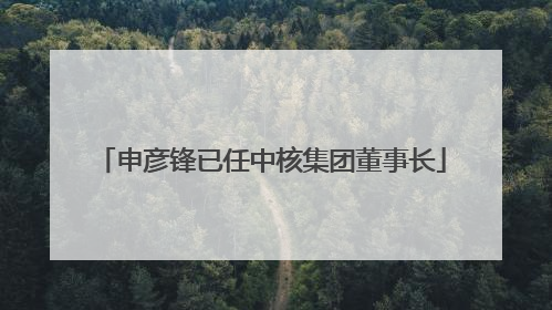 申彦锋已任中核集团董事长