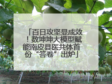 百日攻坚显成效！数坤坤大模型赋能南皮县医共体首份“答卷”出炉