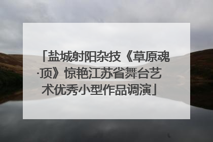 盐城射阳杂技《草原魂·顶》惊艳江苏省舞台艺术优秀小型作品调演