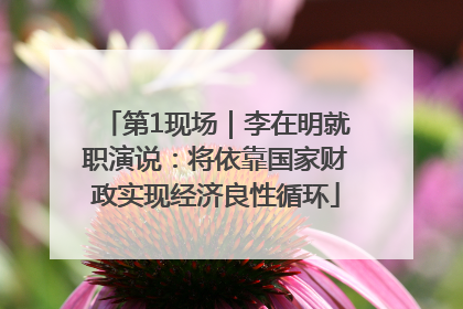 第1现场｜李在明就职演说：将依靠国家财政实现经济良性循环