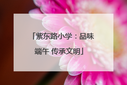 紫东路小学：品味端午 传承文明