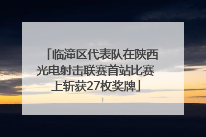 临潼区代表队在陕西光电射击联赛首站比赛上斩获27枚奖牌