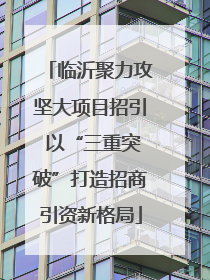 临沂聚力攻坚大项目招引 以“三重突破”打造招商引资新格局