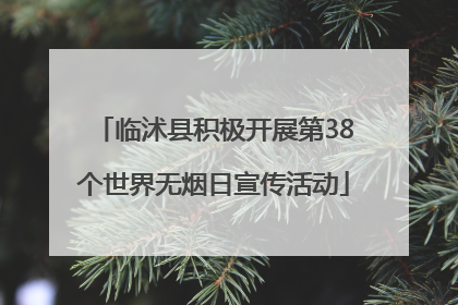 临沭县积极开展第38个世界无烟日宣传活动