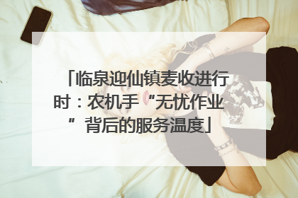 临泉迎仙镇麦收进行时：农机手“无忧作业”背后的服务温度