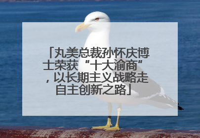 丸美总裁孙怀庆博士荣获“十大渝商”，以长期主义战略走自主创新之路