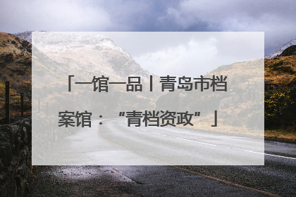 一馆一品丨青岛市档案馆：“青档资政”