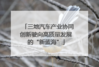 三地汽车产业协同创新驶向高质量发展的“新蓝海”