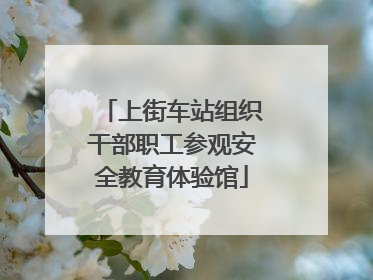 上街车站组织干部职工参观安全教育体验馆