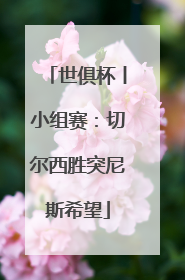 世俱杯丨小组赛：切尔西胜突尼斯希望