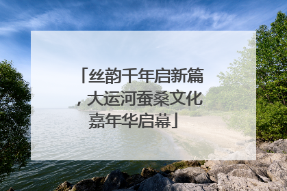 丝韵千年启新篇，大运河蚕桑文化嘉年华启幕