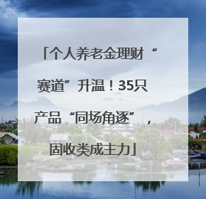 个人养老金理财“赛道”升温！35只产品“同场角逐”，固收类成主力