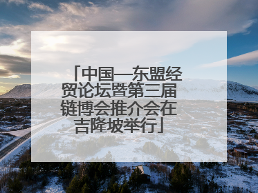 中国—东盟经贸论坛暨第三届链博会推介会在吉隆坡举行
