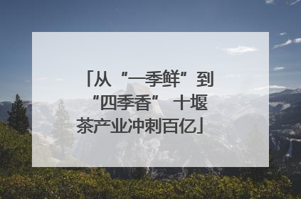 从“一季鲜”到“四季香” 十堰茶产业冲刺百亿