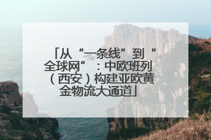 从“一条线”到“全球网”：中欧班列（西安）构建亚欧黄金物流大通道