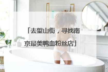 去望山街，寻找南京最美鸭血粉丝店