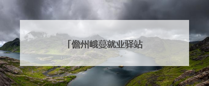 儋州峨蔓就业驿站助力困难群众就业