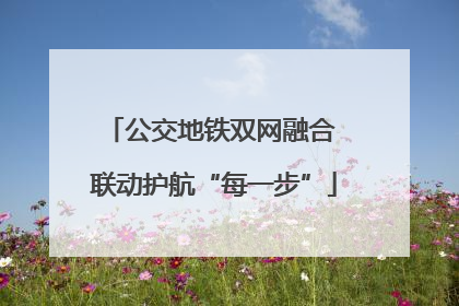 公交地铁双网融合 联动护航“每一步”