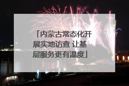 内蒙古常态化开展实地访查 让基层服务更有温度