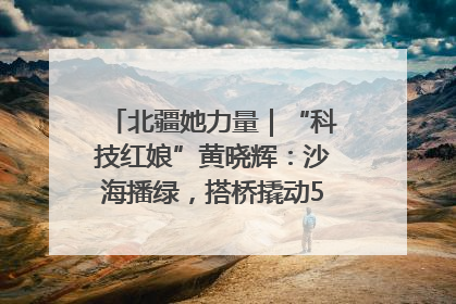 北疆她力量｜“科技红娘”黄晓辉：沙海播绿，搭桥撬动5.3亿研发