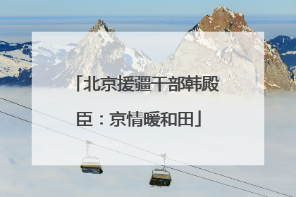 北京援疆干部韩殿臣：京情暖和田