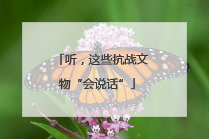 听，这些抗战文物“会说话”