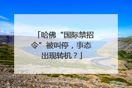 哈佛“国际禁招令”被叫停，事态出现转机？