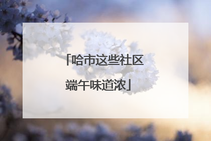 哈市这些社区端午味道浓