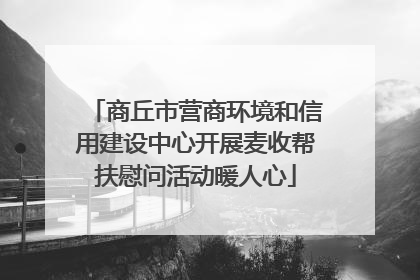 商丘市营商环境和信用建设中心开展麦收帮扶慰问活动暖人心
