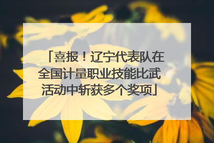 喜报！辽宁代表队在全国计量职业技能比武活动中斩获多个奖项