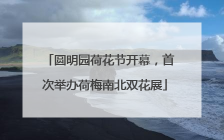 圆明园荷花节开幕，首次举办荷梅南北双花展