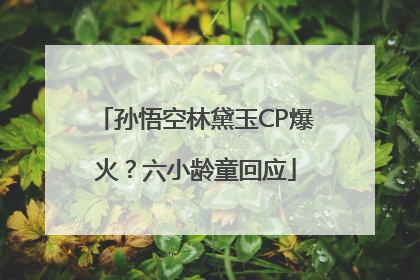 孙悟空林黛玉CP爆火？六小龄童回应