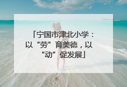 宁国市津北小学：以“劳”育美德，以“动”促发展