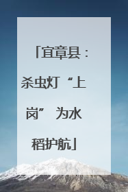 宜章县：杀虫灯“上岗” 为水稻护航